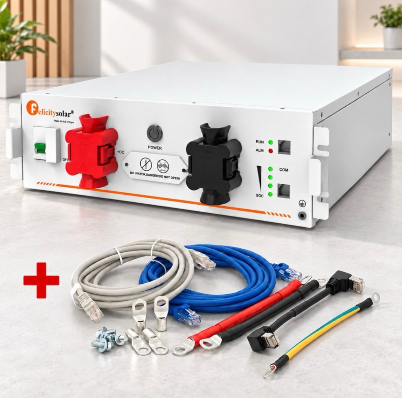 LiFePO4 51,2V/100Ah Акумулятор Felicity з BMS 100 А для систем резервного живлення